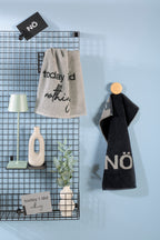 Postcard Towel Gästehandtuch 30x50cm schwarz