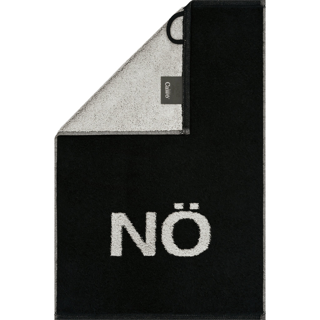 Postcard Towel Gästehandtuch 30x50cm NÖ schwarz