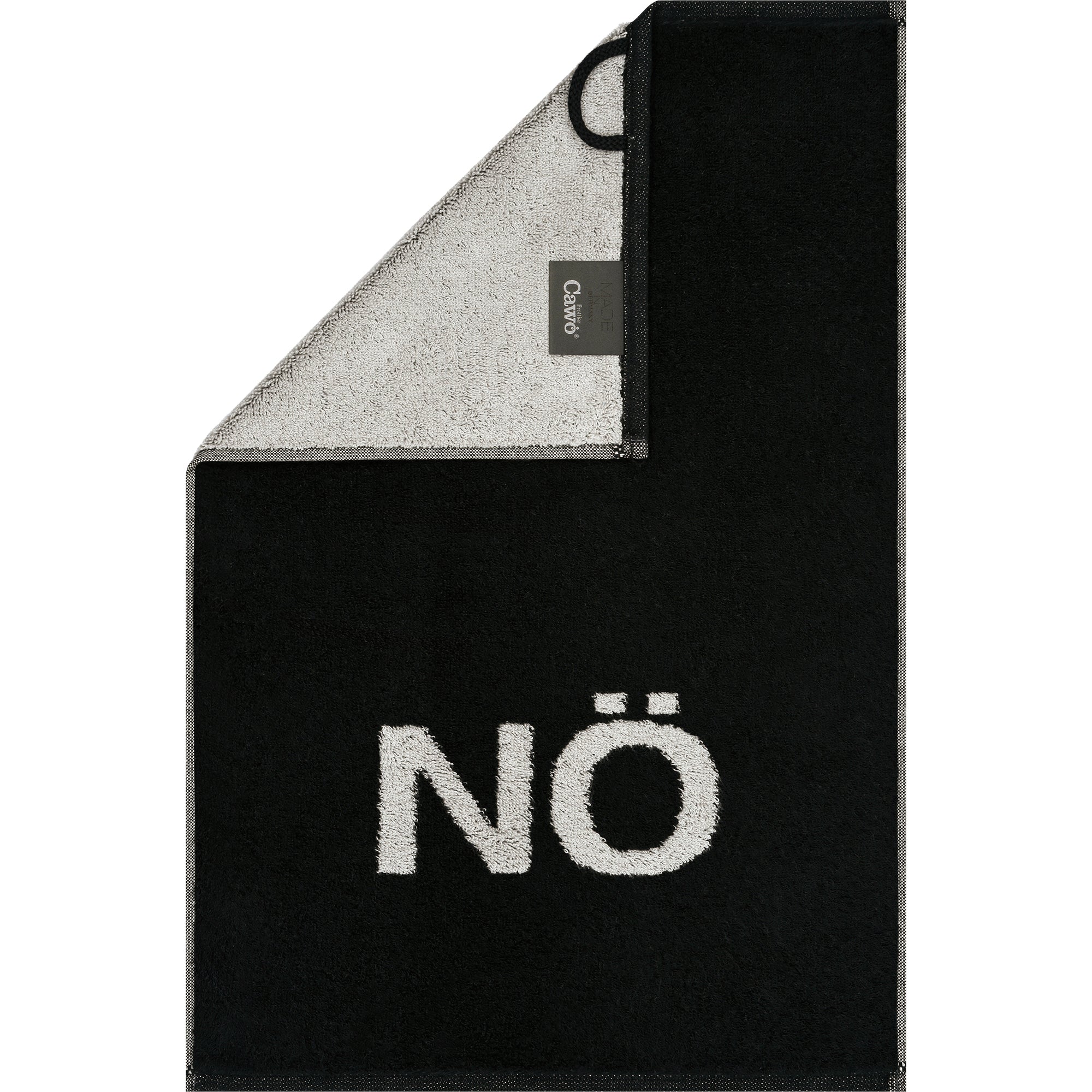 Postcard Towel Gästehandtuch 30x50cm NÖ schwarz