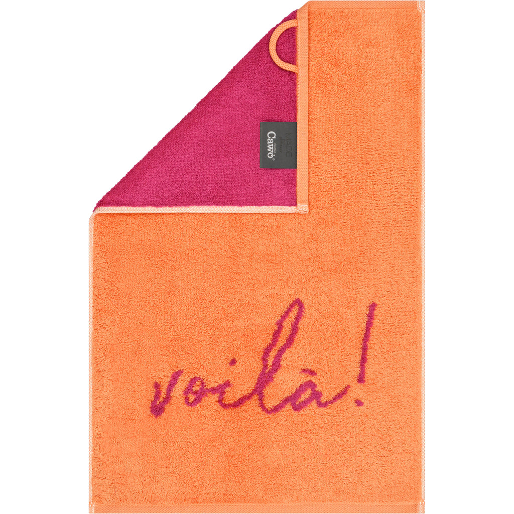 Postcard Towel Gästehandtuch 30x50cm voilà orange