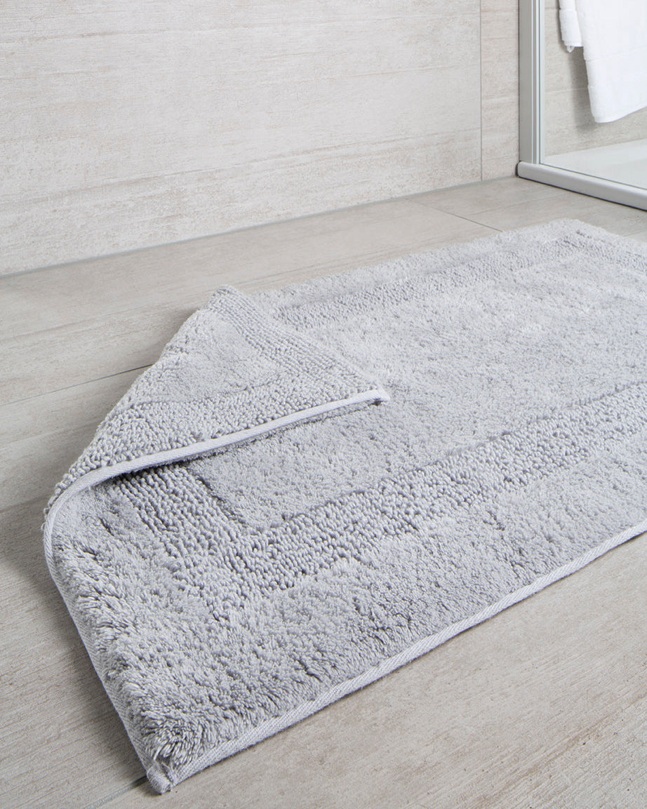 Luxus Badezimmerteppich platin