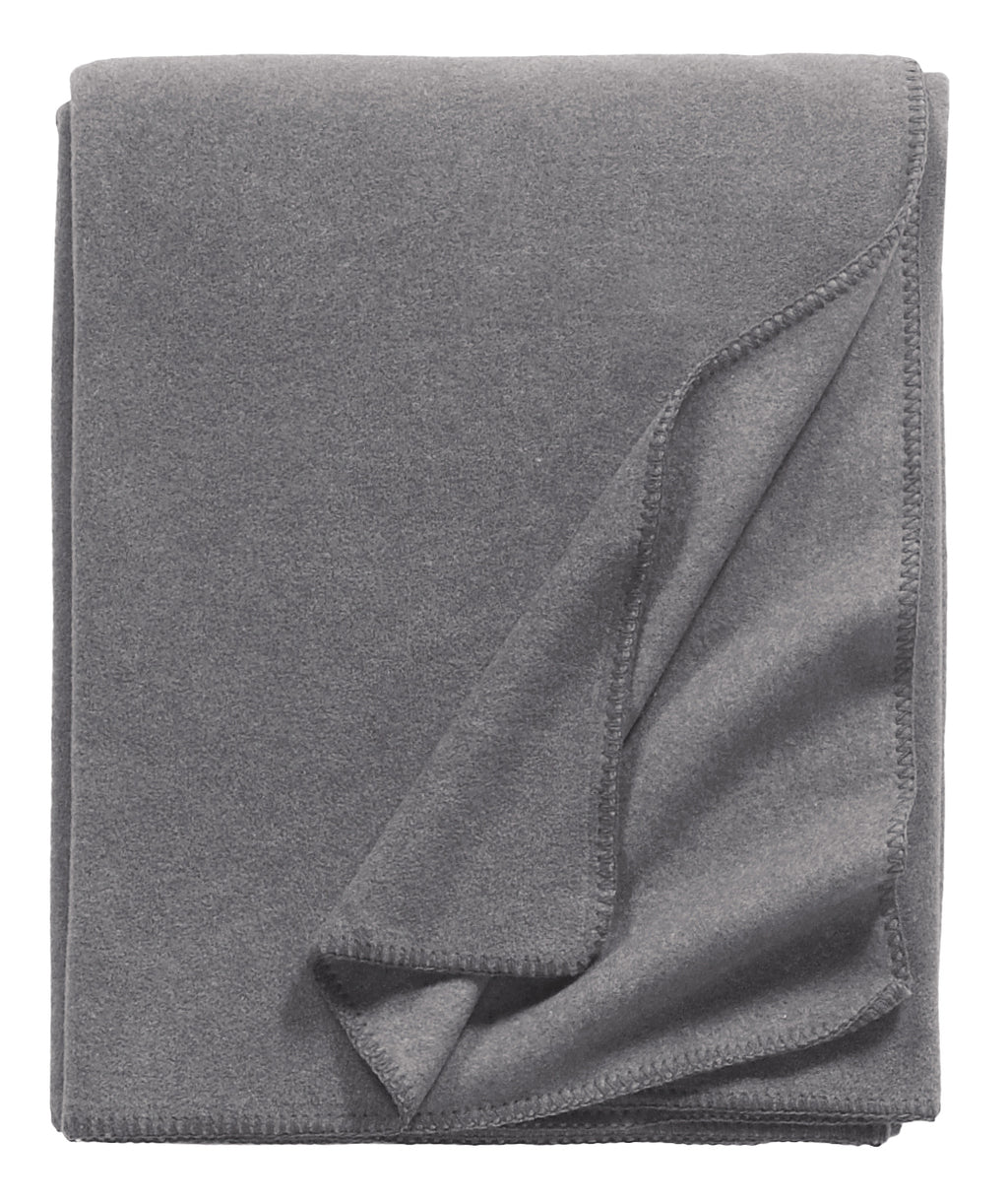 Fleece Decke grau flanell