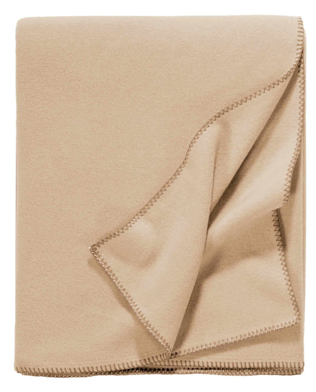 Fleecedecke 160x200 camel beige