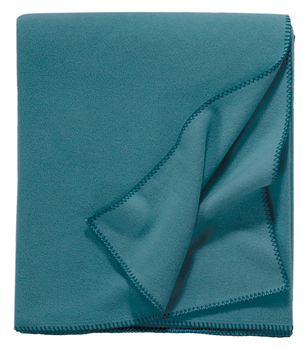 Tony Fleece Decke petrol