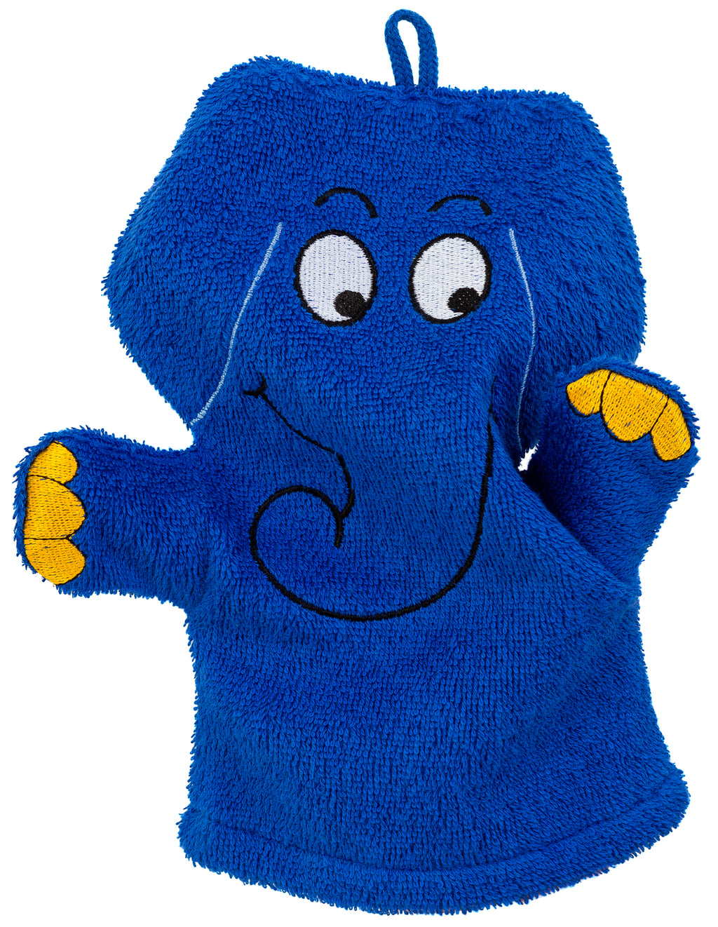 Waschhandschuh blauer Elefant