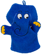 Waschhandschuh blauer Elefant