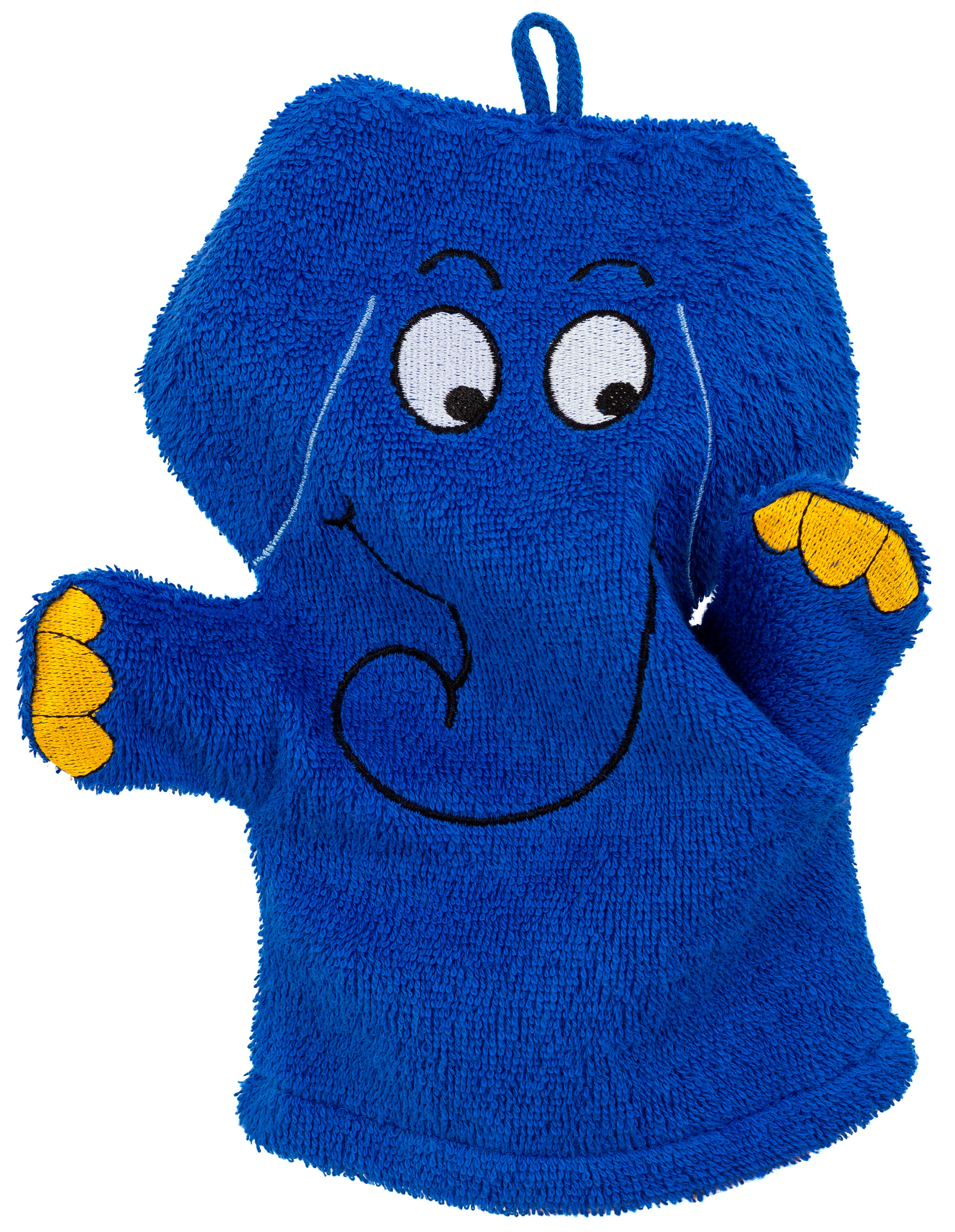 Waschhandschuh blauer Elefant