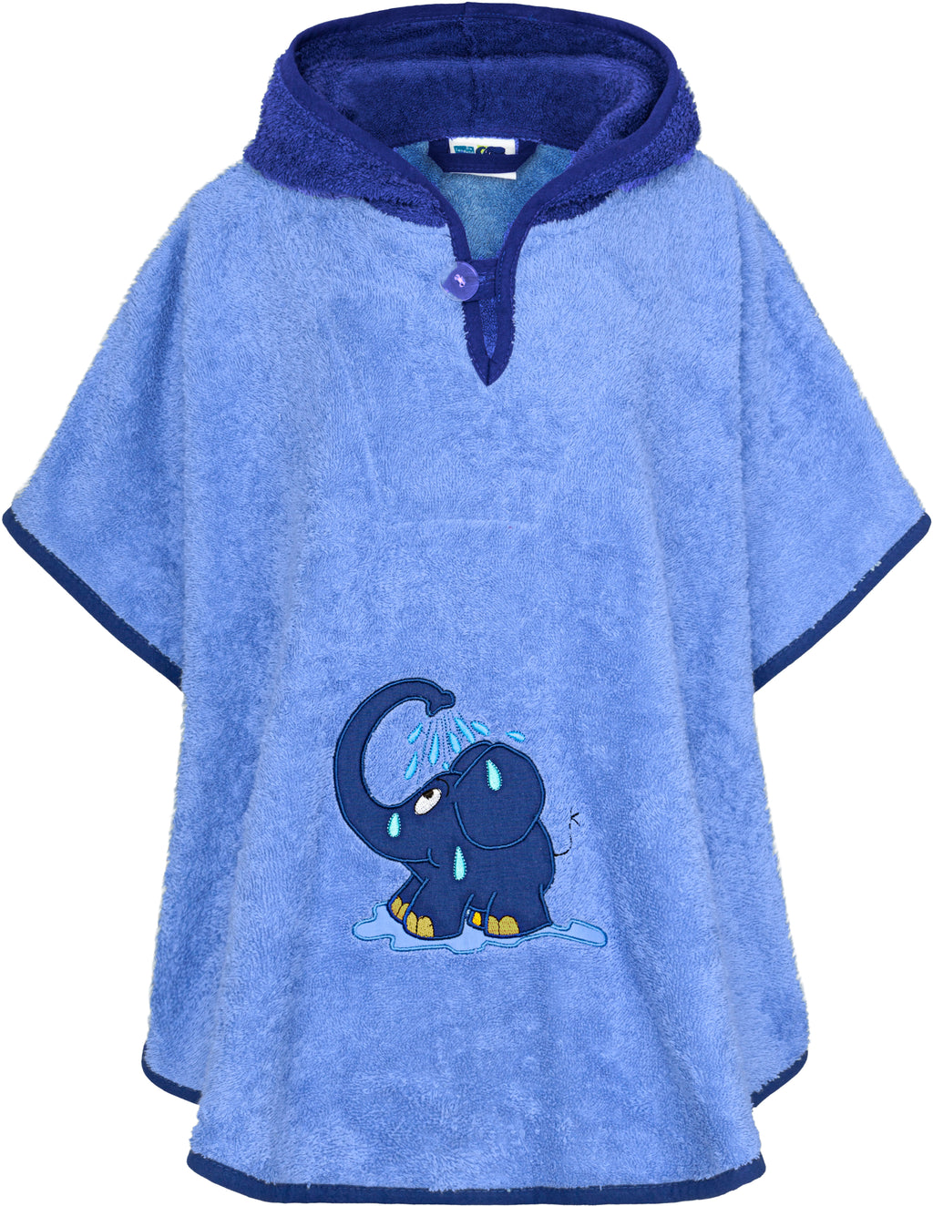 Badeponcho blauer Elefant Main
