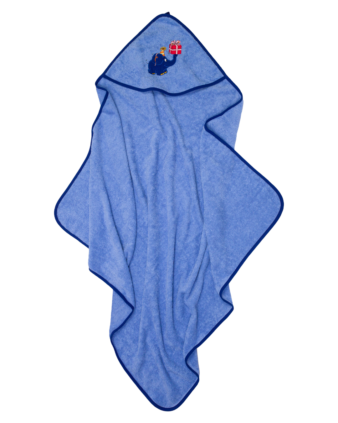 Kapuzentuch Blauer Elefant Geburtstag