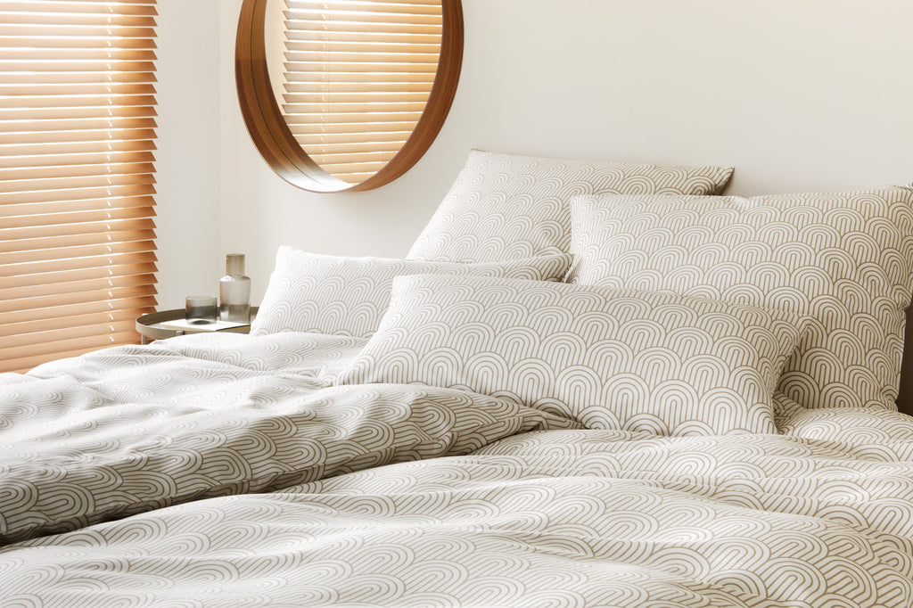 Satin Bettwäsche natur Maison Arcs