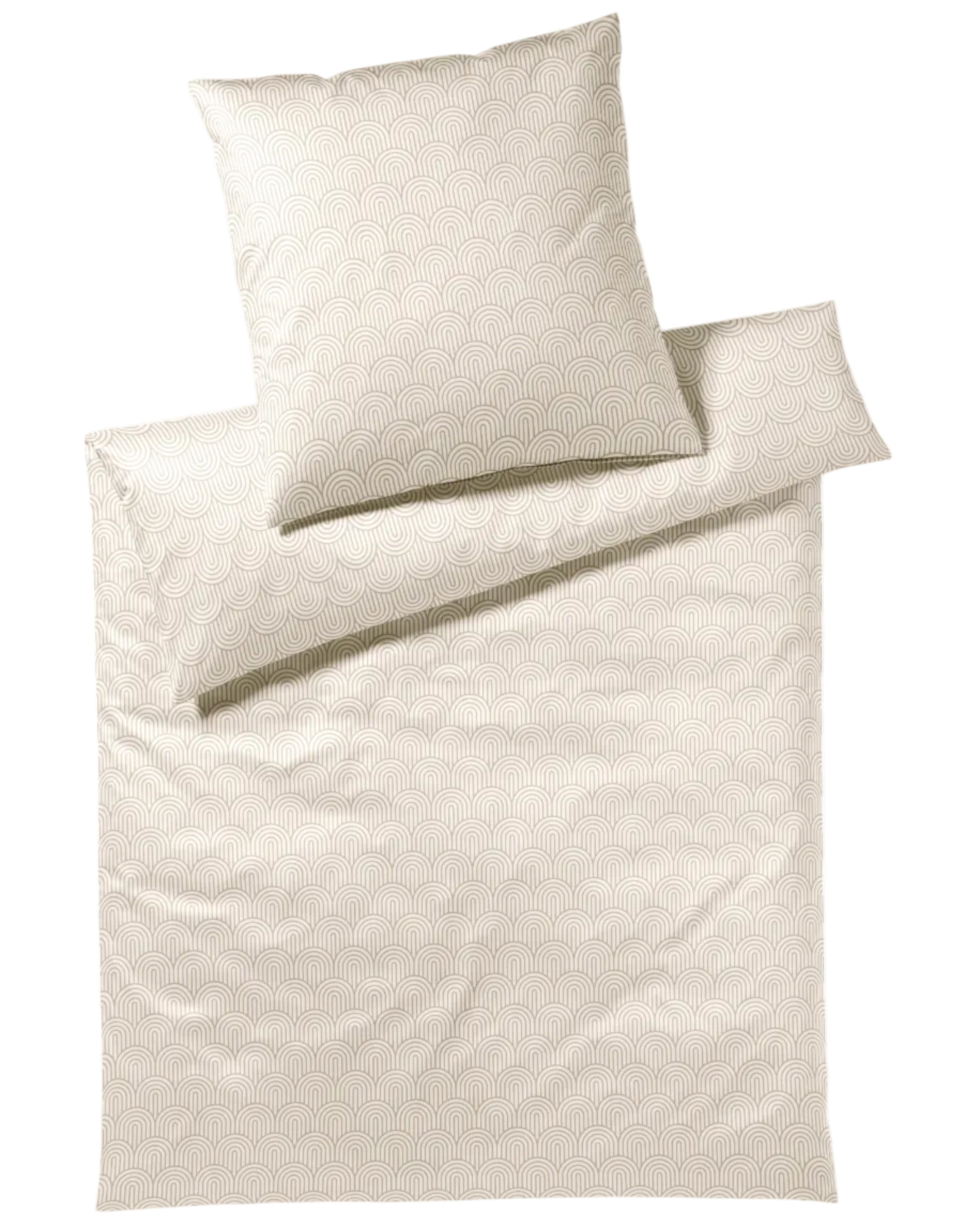 Satin Bettwäsche Maison Arcs natur 135x200cm