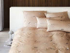 Seiden Satin Bettwäsche Spätzchen apricot