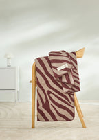 s.Oliver Baumwollmischdecke rot/braun 2681
