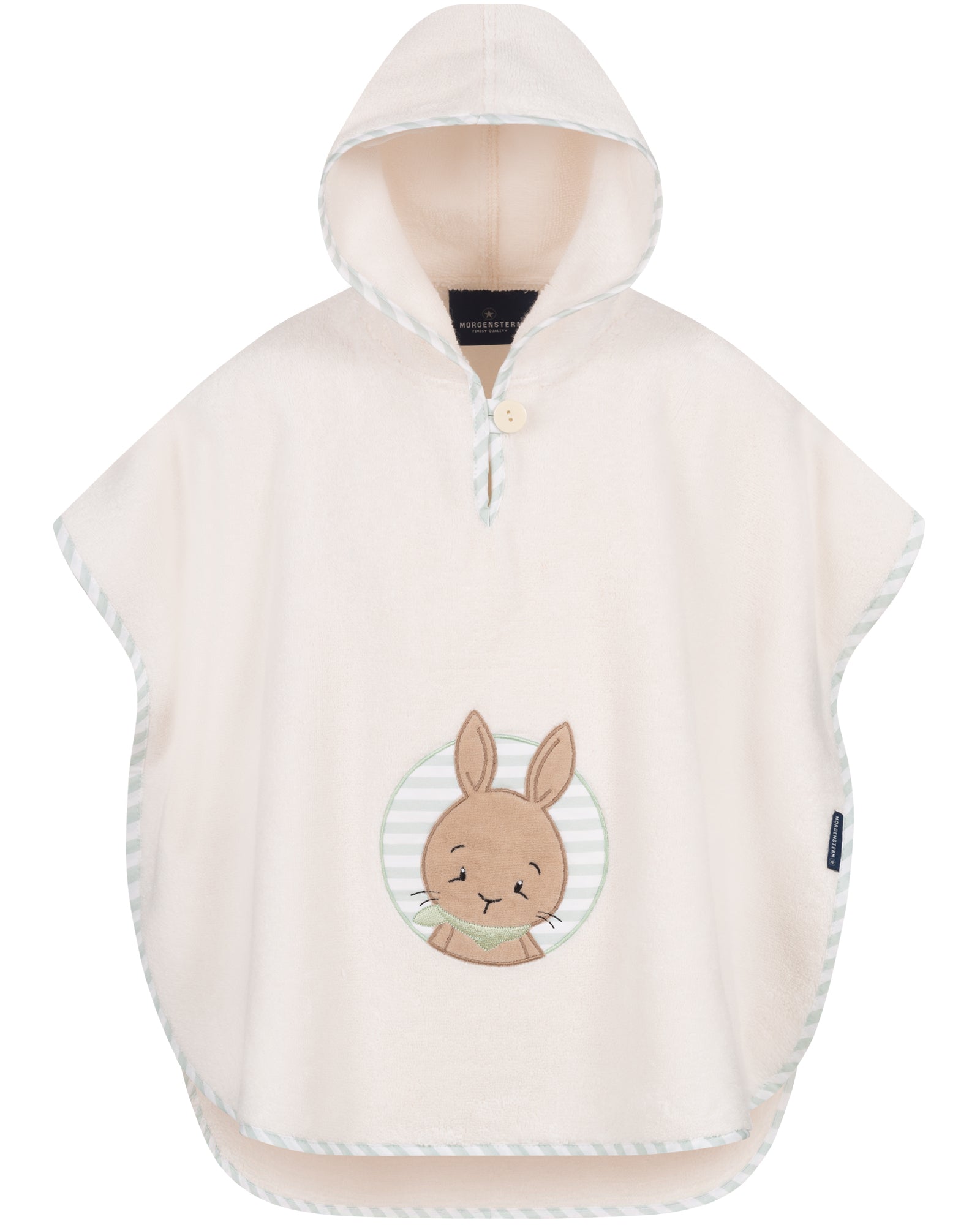 Kinder Poncho Hase natur