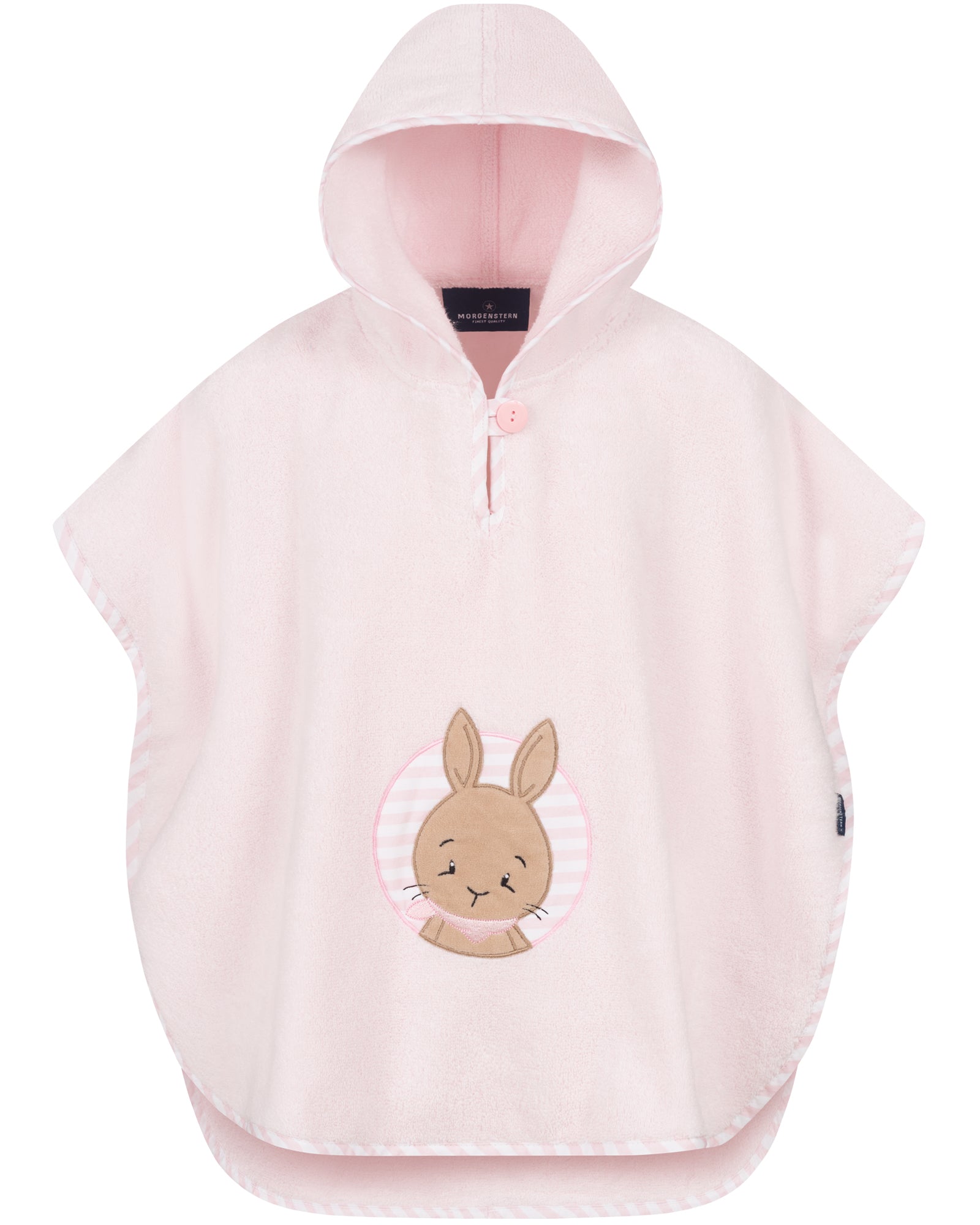 Kinder Badeponcho Hase rosa