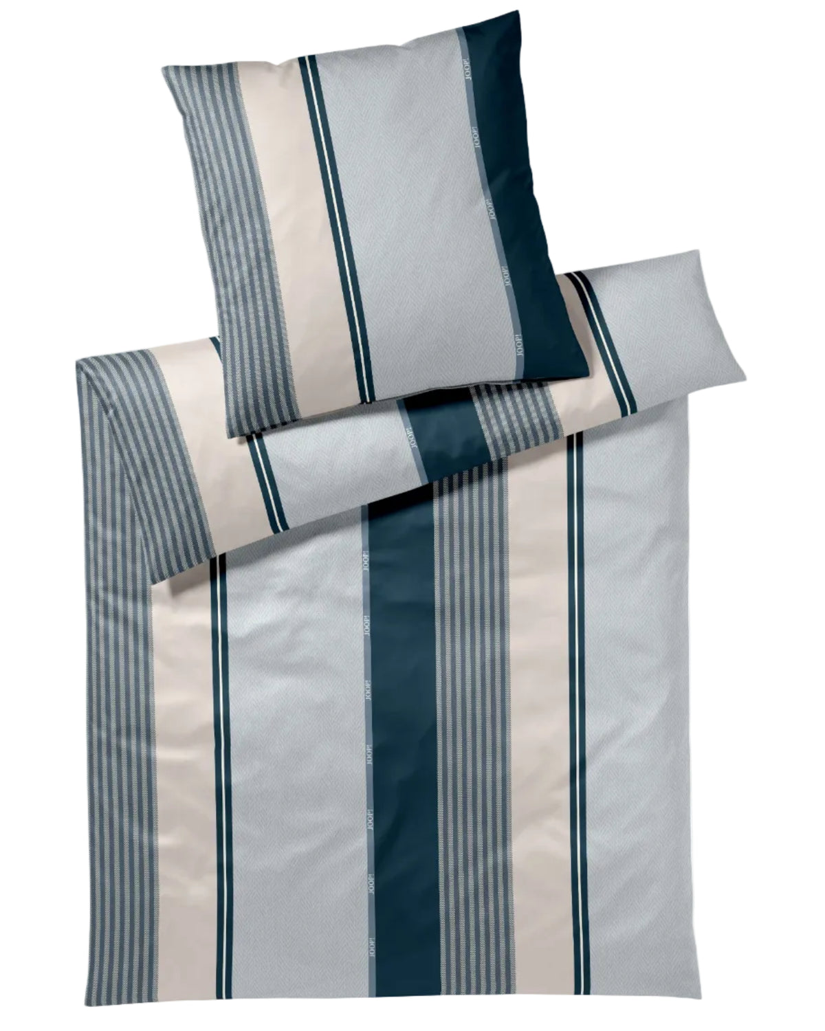 Joop! Satin Bettwäsche Herringbone Stripes ocean