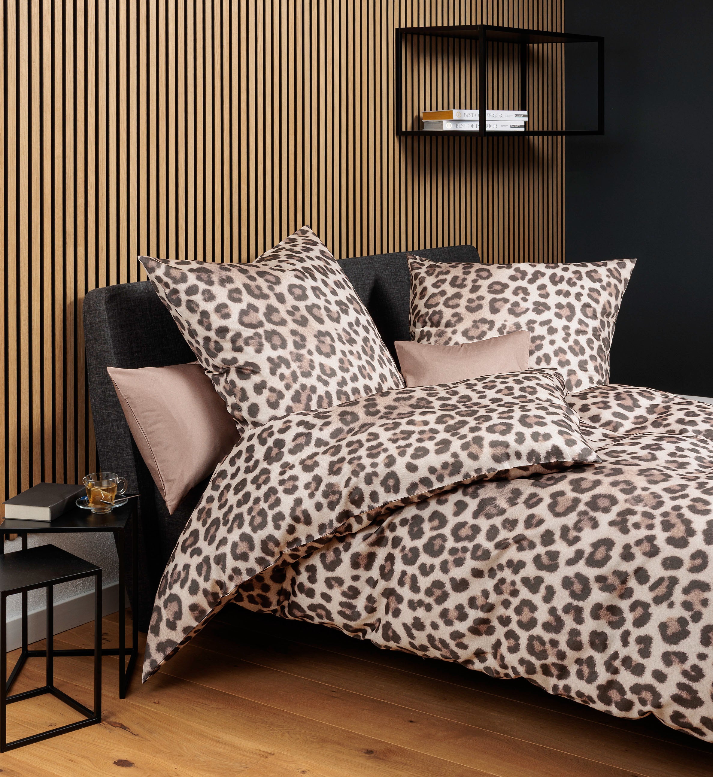 Bettwäsche Modern Art S Leoprint mocha