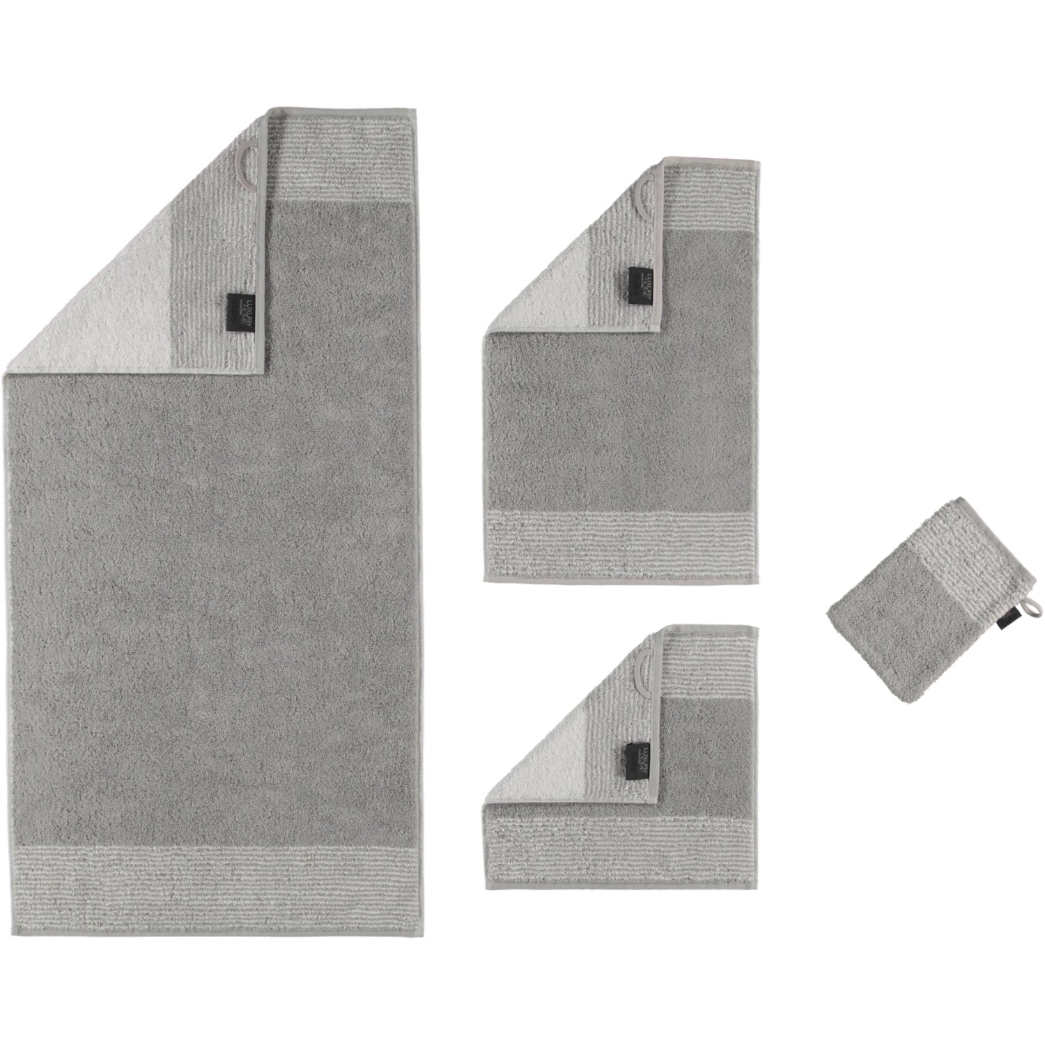 Handtuch Two Tone 590 platin Set