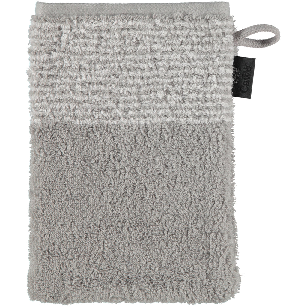 Waschhandschuh cawö Two Tone 590 platin