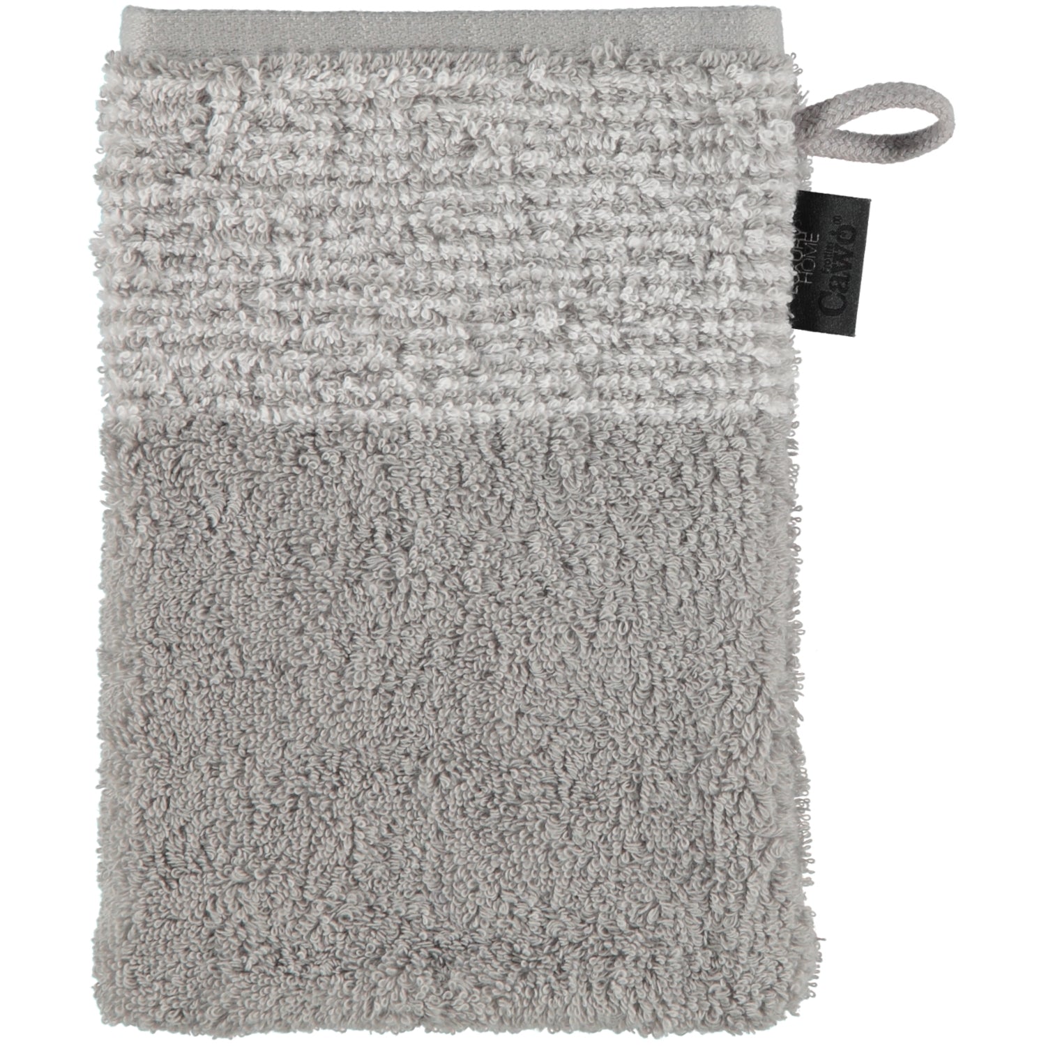 Waschhandschuh cawö Two Tone 590 platin