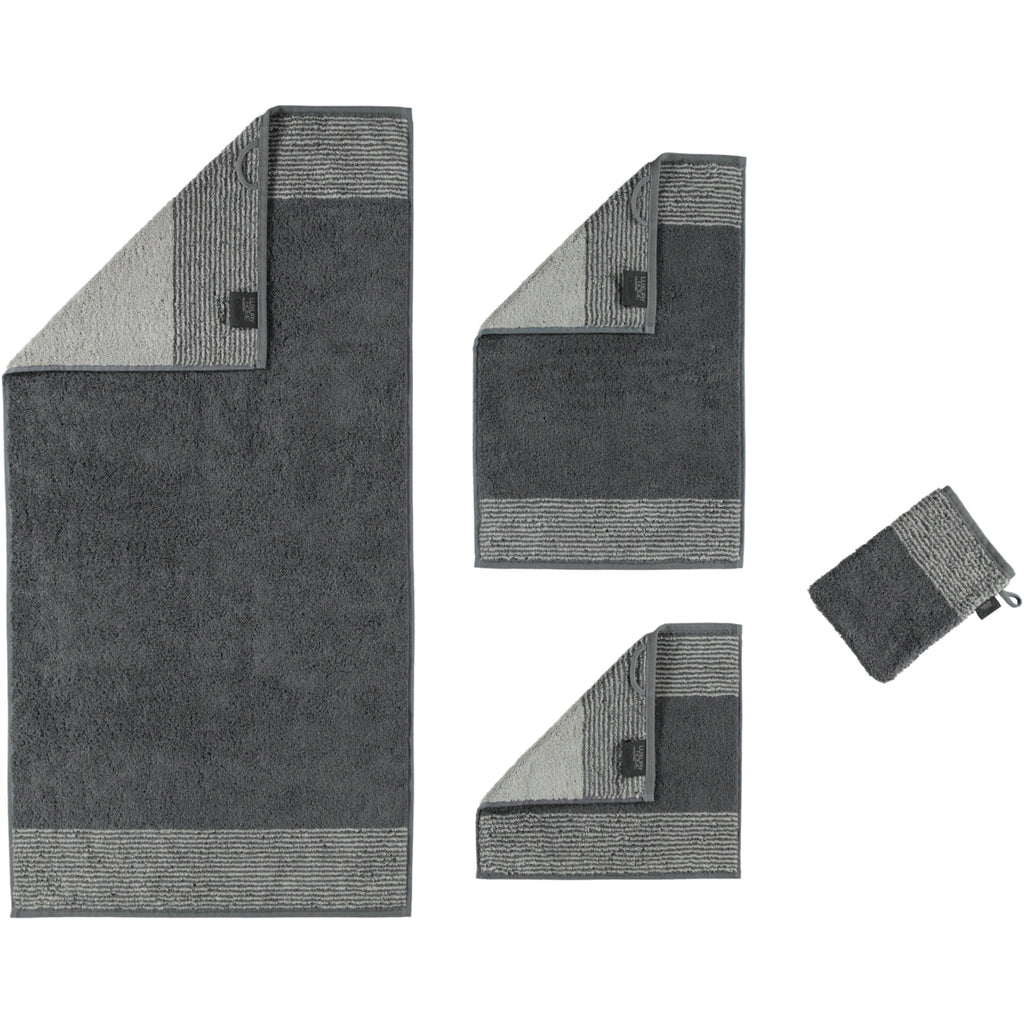 Cawö Handtücher Two Tone 590 schiefer Set