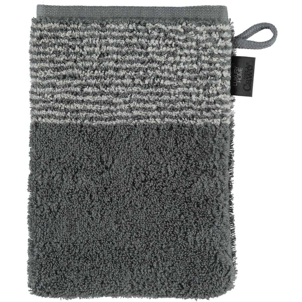 Cawö Waschhandschuh Two Tone 590 schiefer