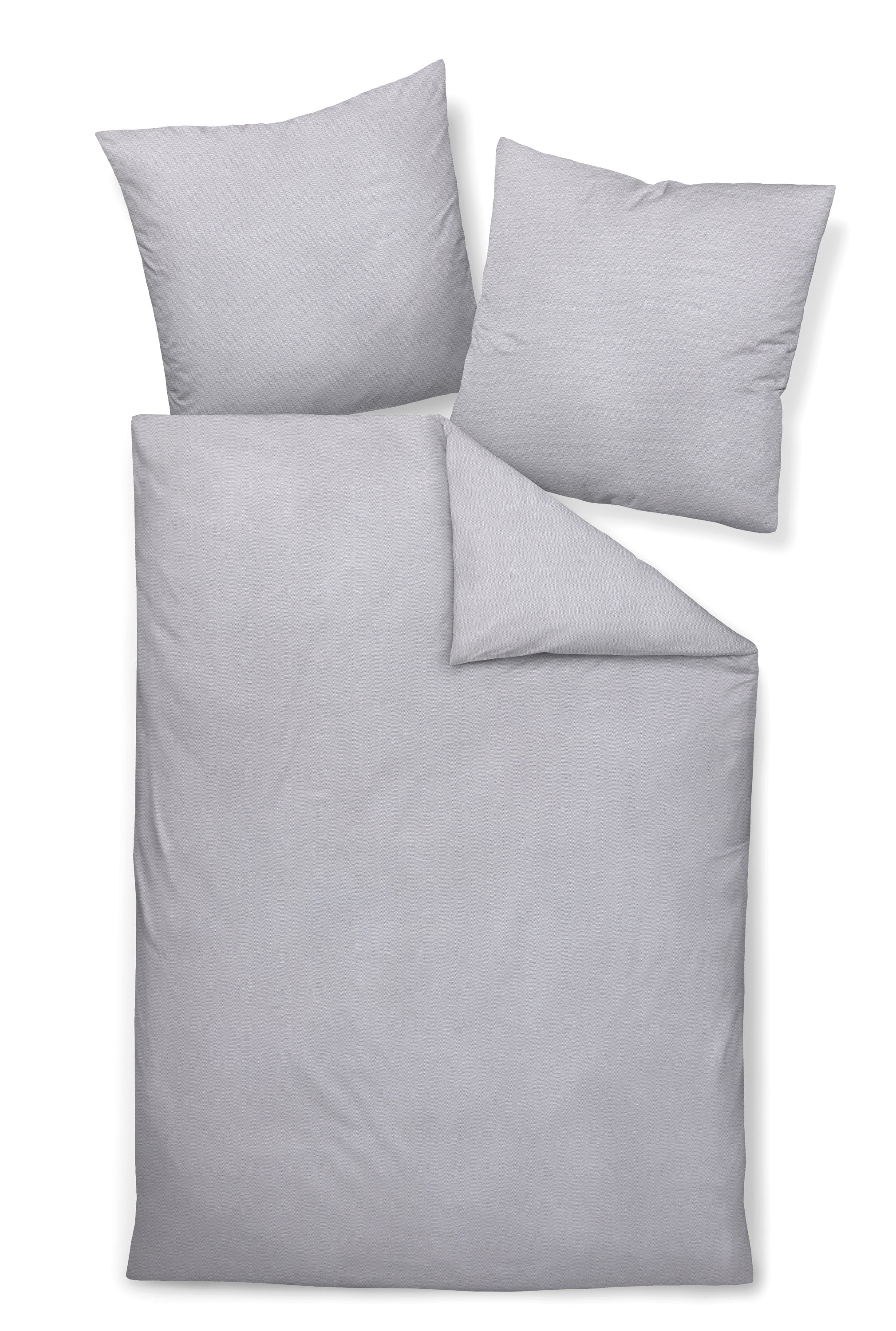 Jersey Classic Bettwäschee mit Fischgrätenmuster vulkan