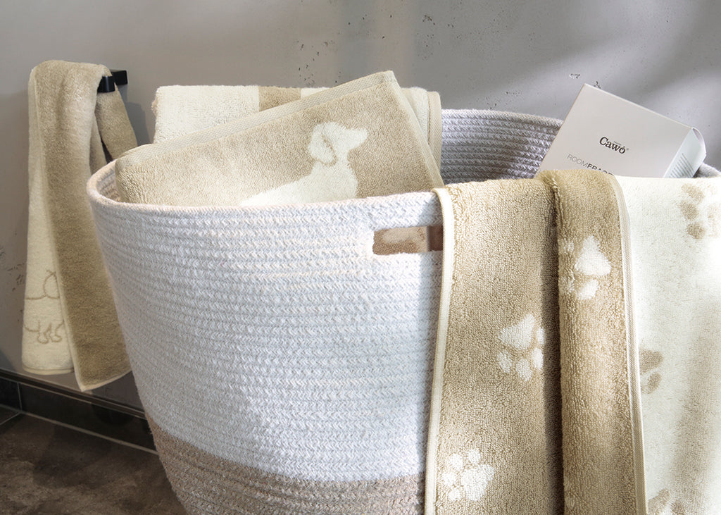 Cawö Handtuch We Love Dogs natur beige