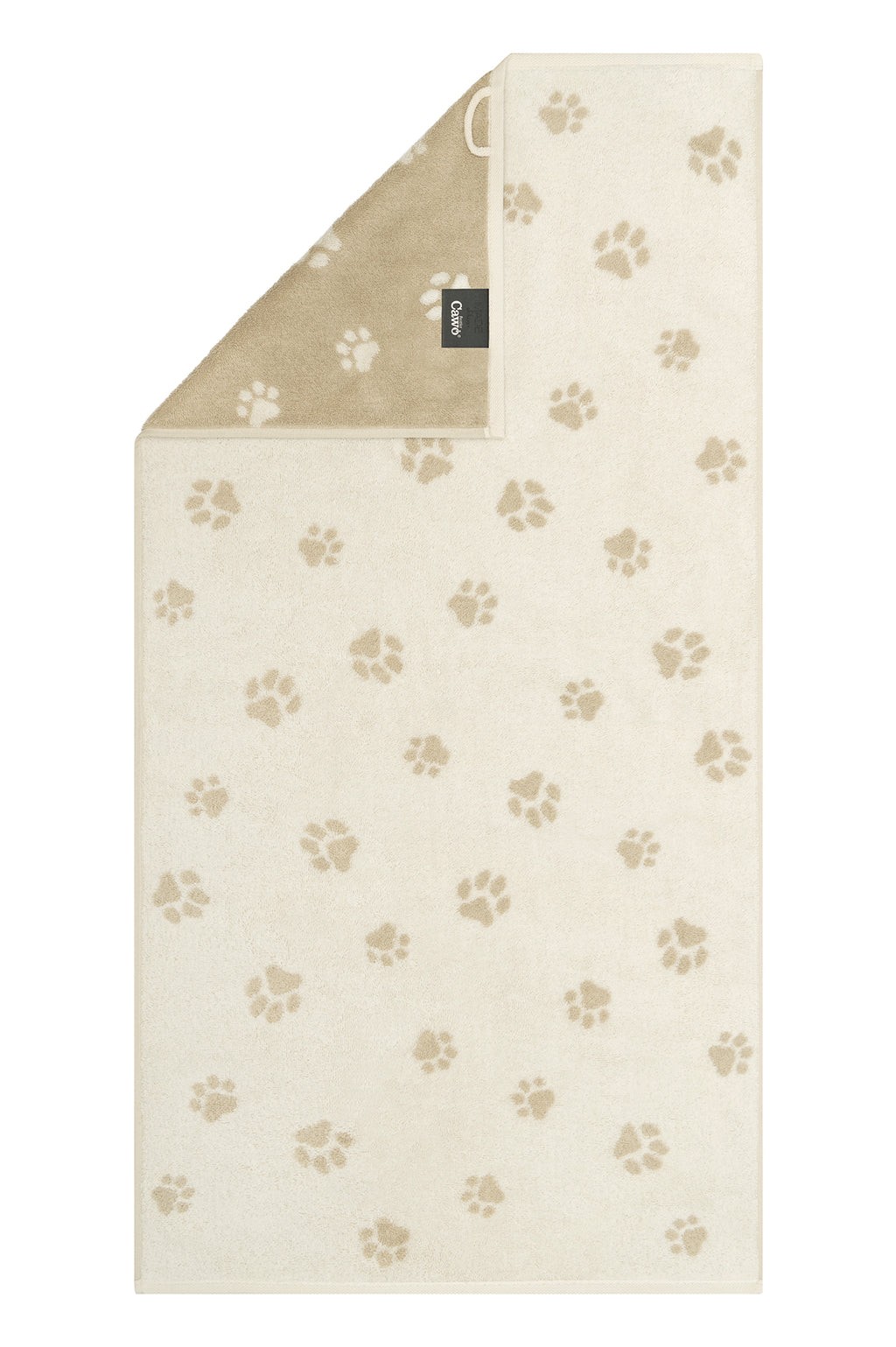 Handtuch We Love Dogs Pfoten natur beige