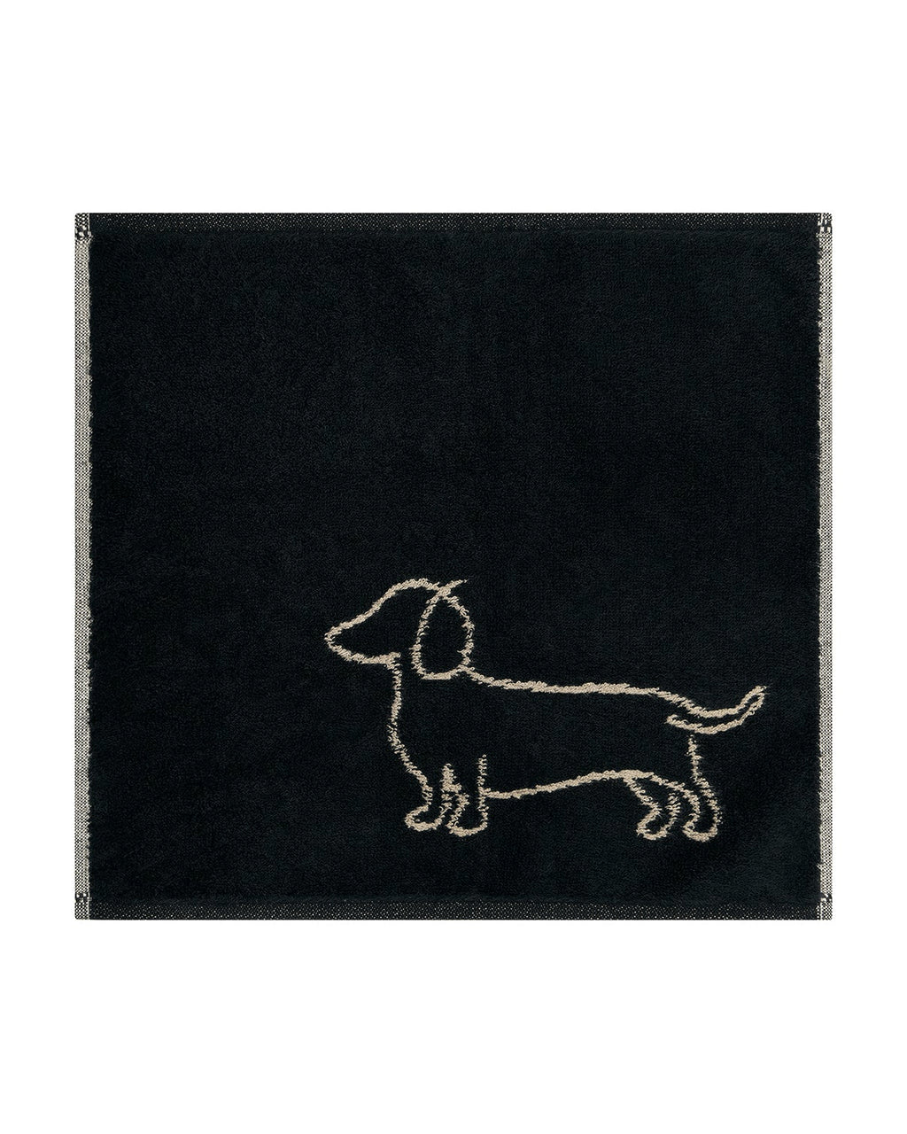 Seiftuch mit Dackelmotiv Dog Companion schwarz beige 