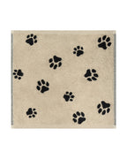 Cawö Pfoten Seiftuch beige schwarz