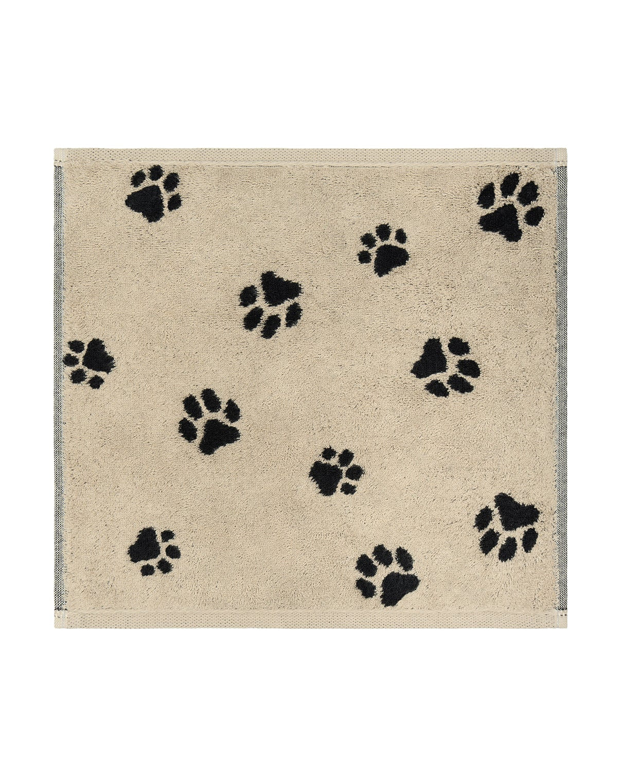 Pfoten Seiftuch beige schwarz