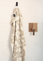 Cawö Handtuch Studio Grafik natur beige