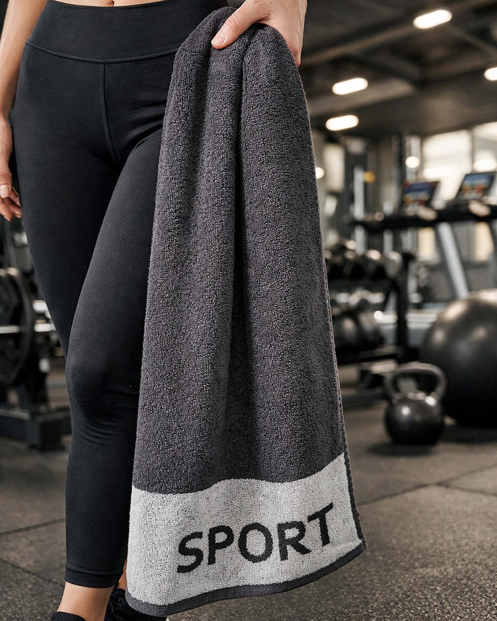 Cawö Fitness Towel grau