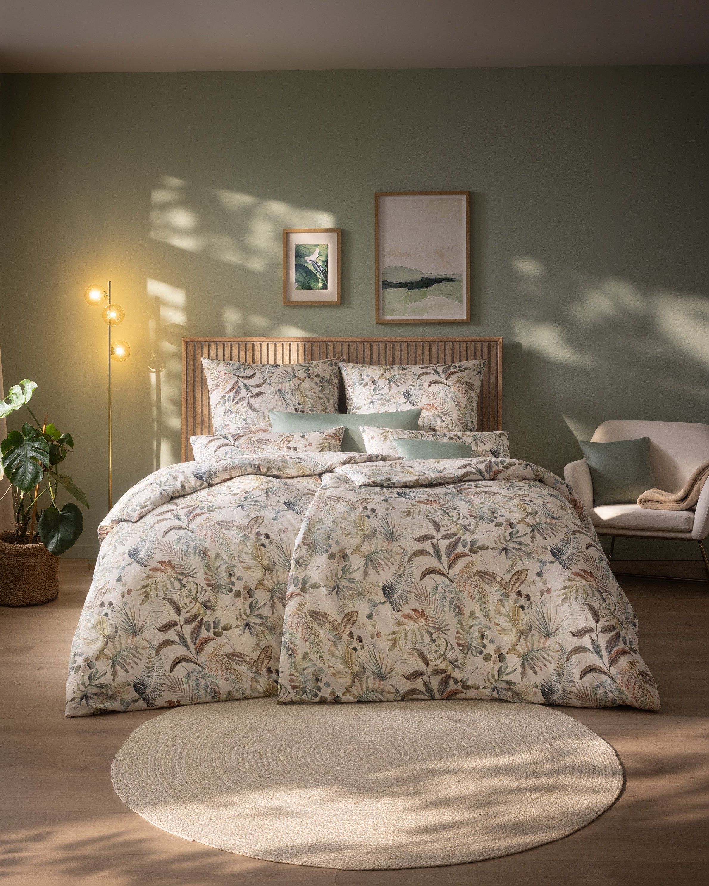 Estella Satin Bettwäsche Alea Tropenprint