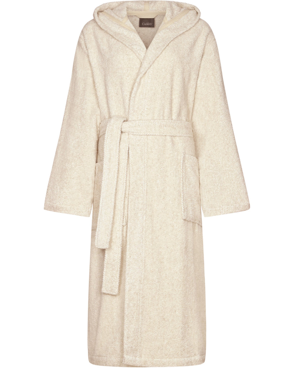Kapuzenbademantel Cotton & Hemp Damen natur