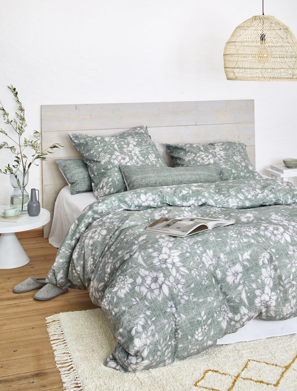 Irisette Flausch Cotton Bettwäsche Zobel salbei