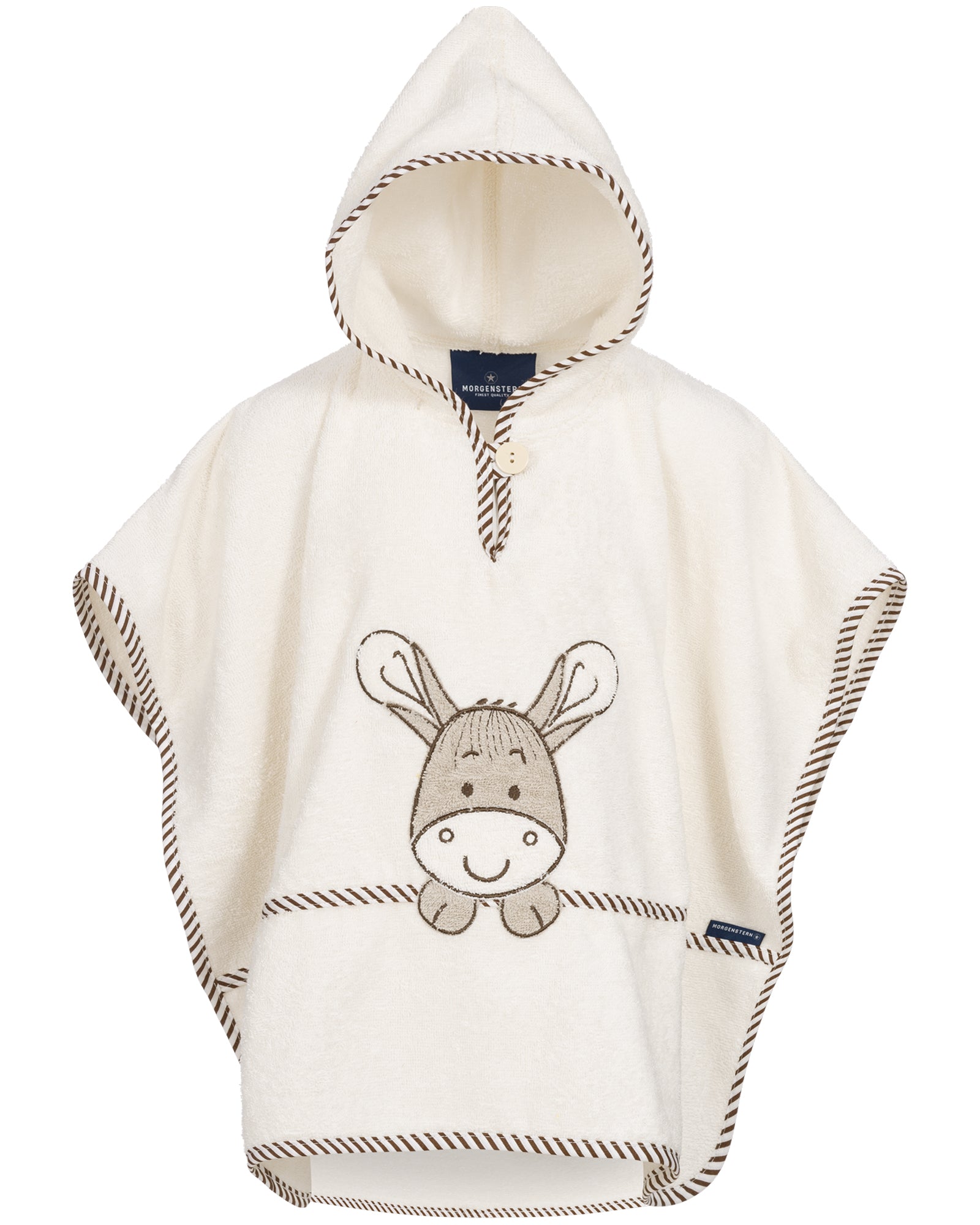 Morgenstern Kinder Badeponcho Esel natur