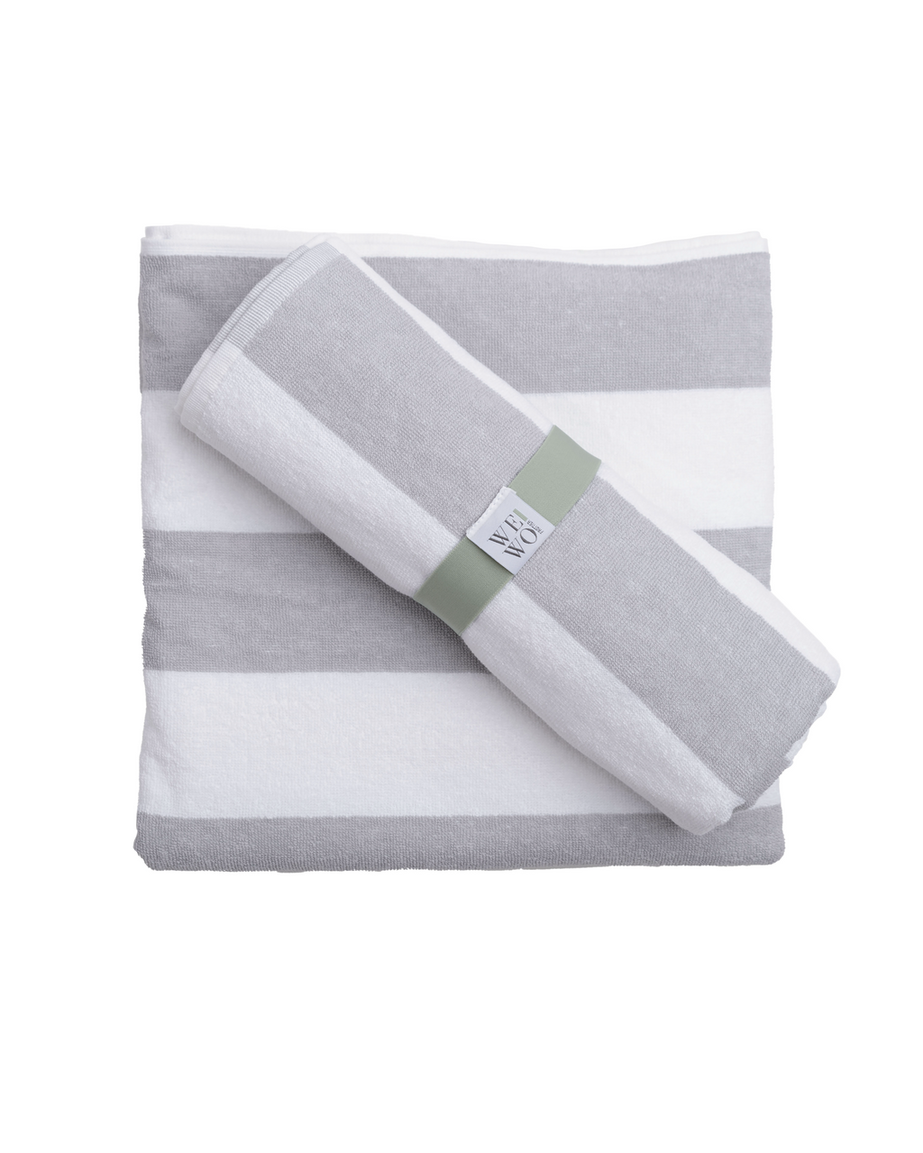wewo fashion Saunatuch Streifen lightgrey-white
