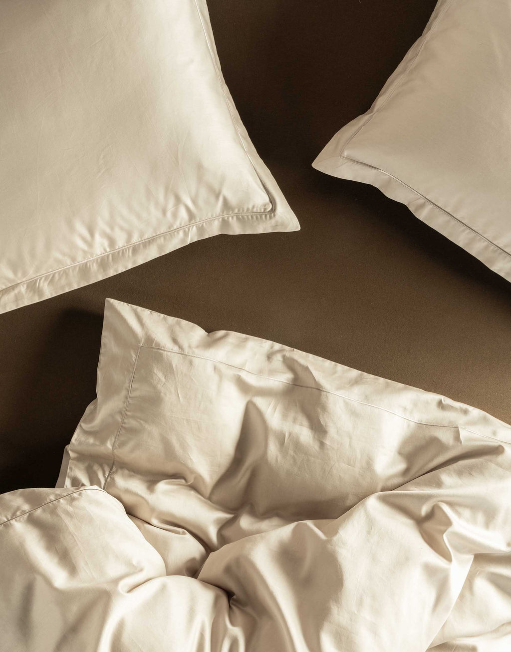 Satin Bettwäsche Kissen Aziza oatmeal