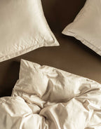 Satin Bettwäsche Kissen Aziza oatmeal