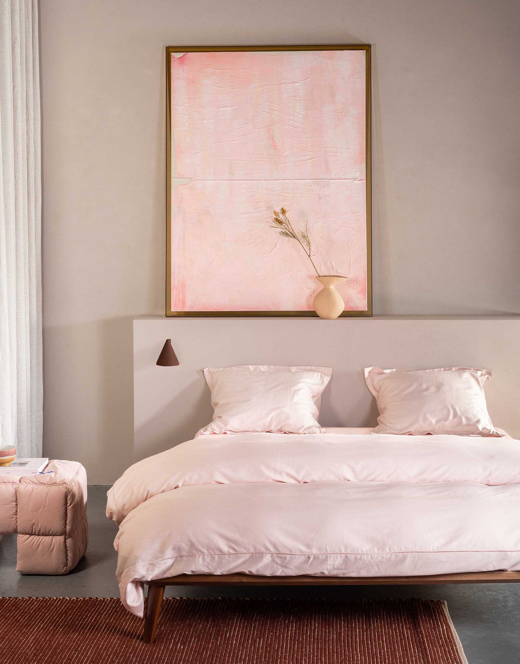 Essenza Uni Satin Bettwäsche Aziza Rose