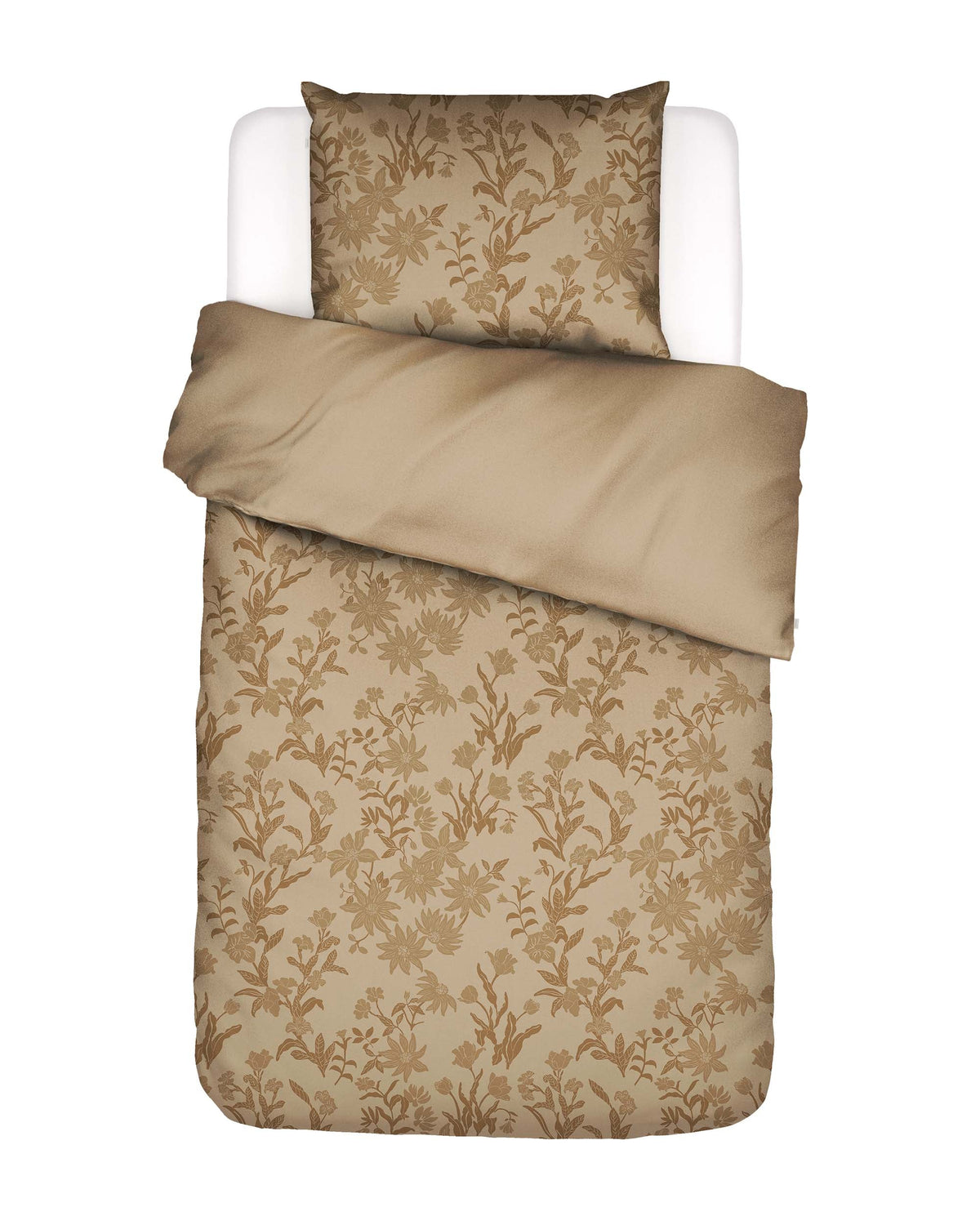 Satin Bettwäsche Claudine golden sand 