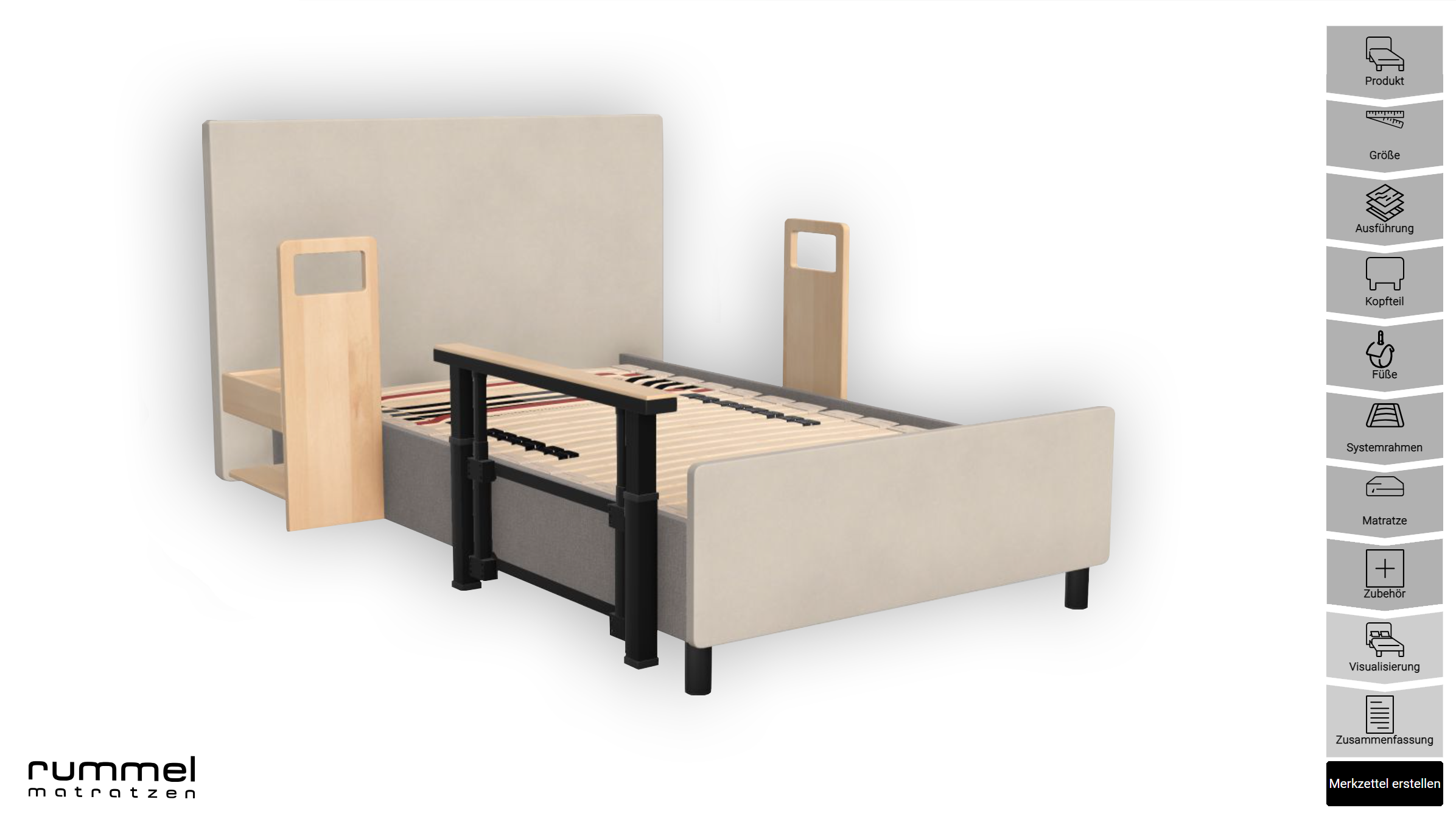 Rummel Pflegebett My Care Bed Konfigurator