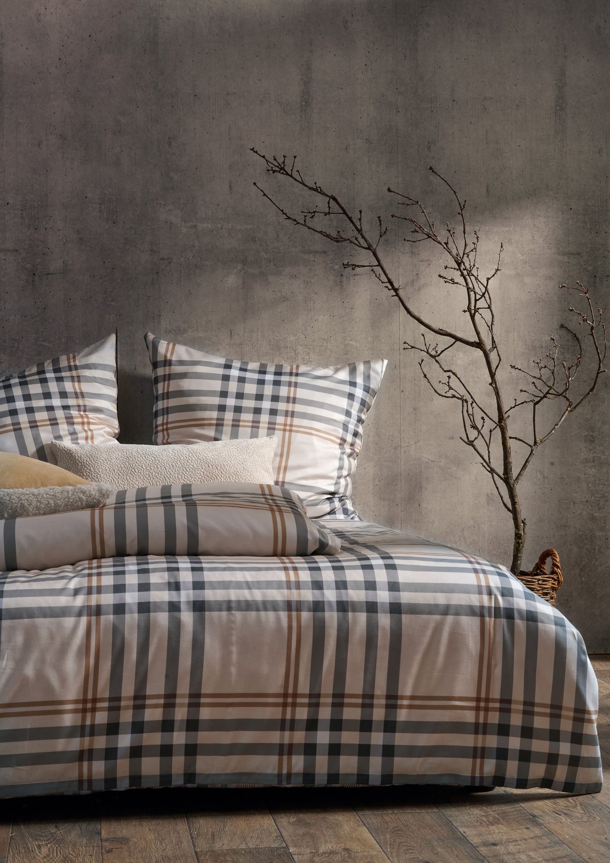 Apelt Jeremy Satin Bettwäsche beige 