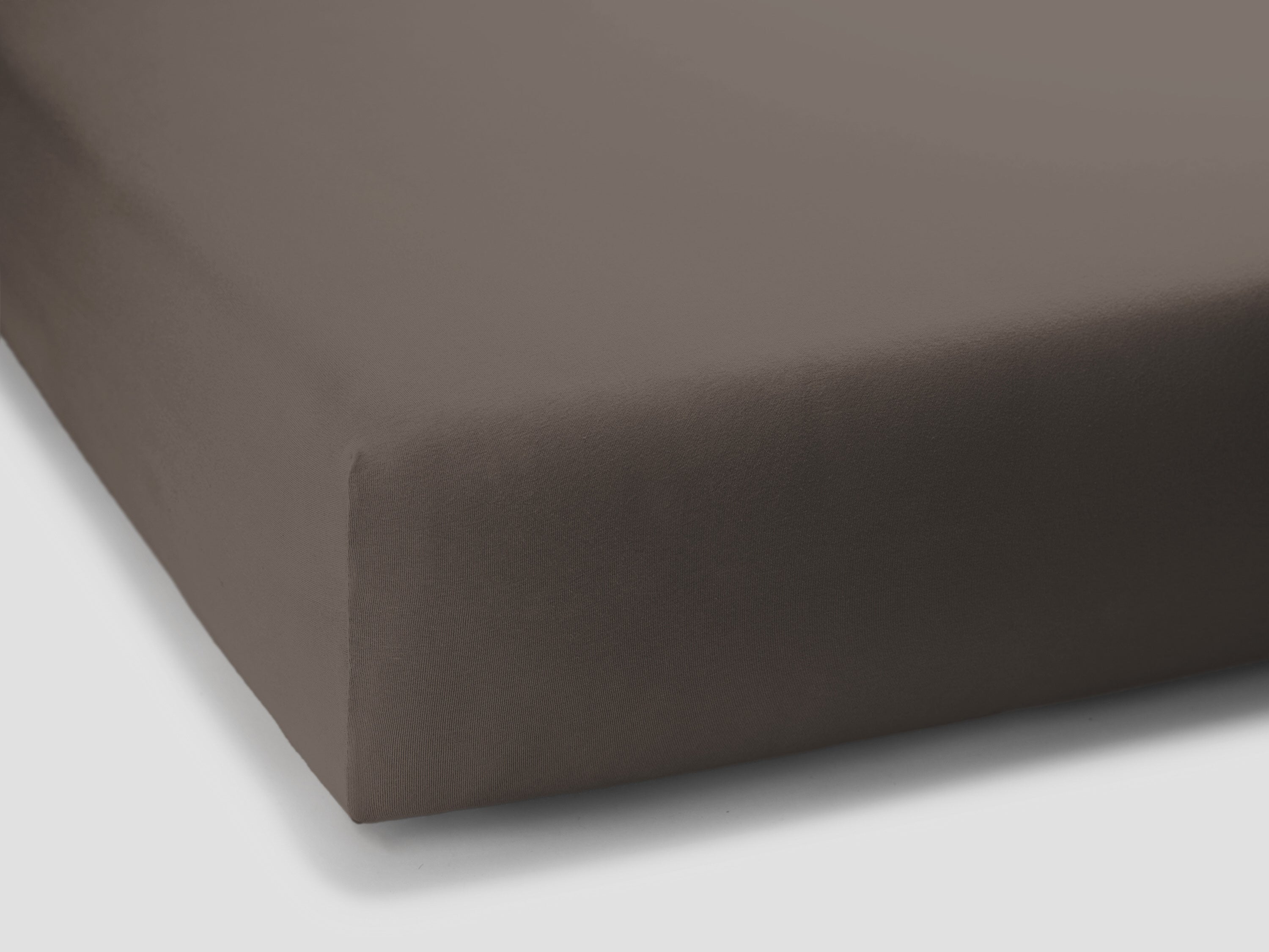 Bella Donna Jersey Spannbettlaken trüffel