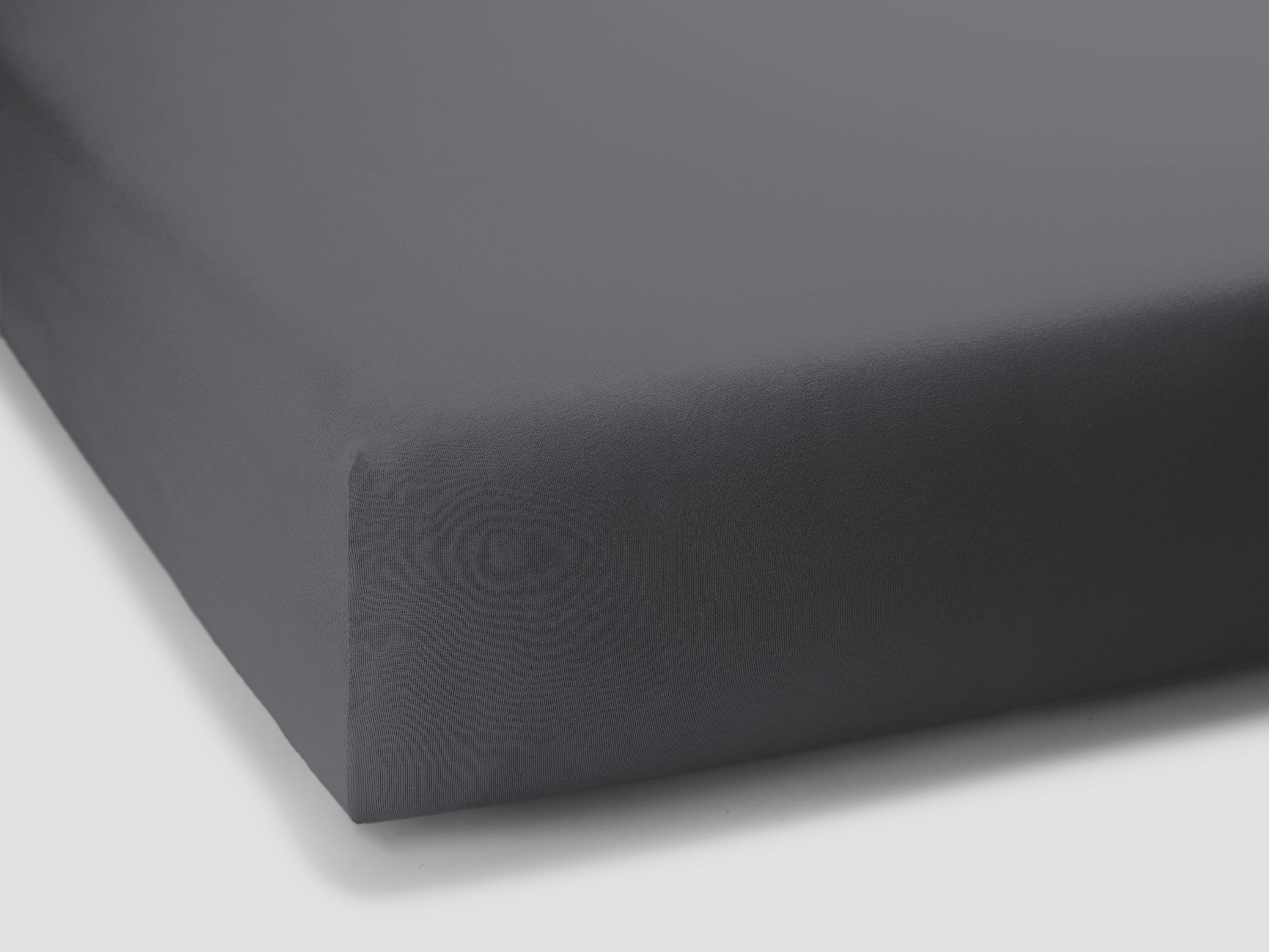 Bella Donna Jersey Spannbetttuch Matratzenecke hellanthrazit