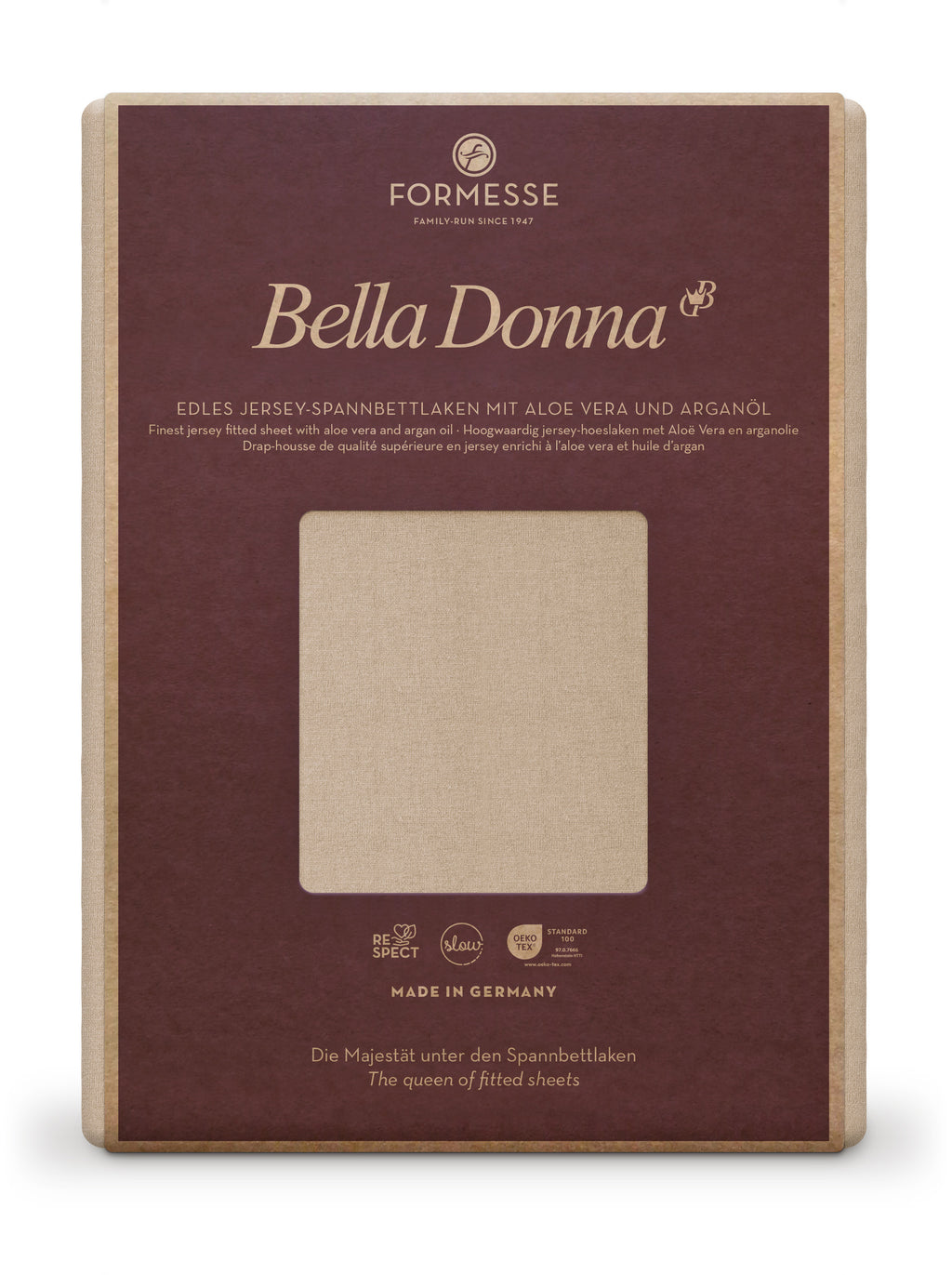 Bella Donna Jersey Spannbetttuch champignon