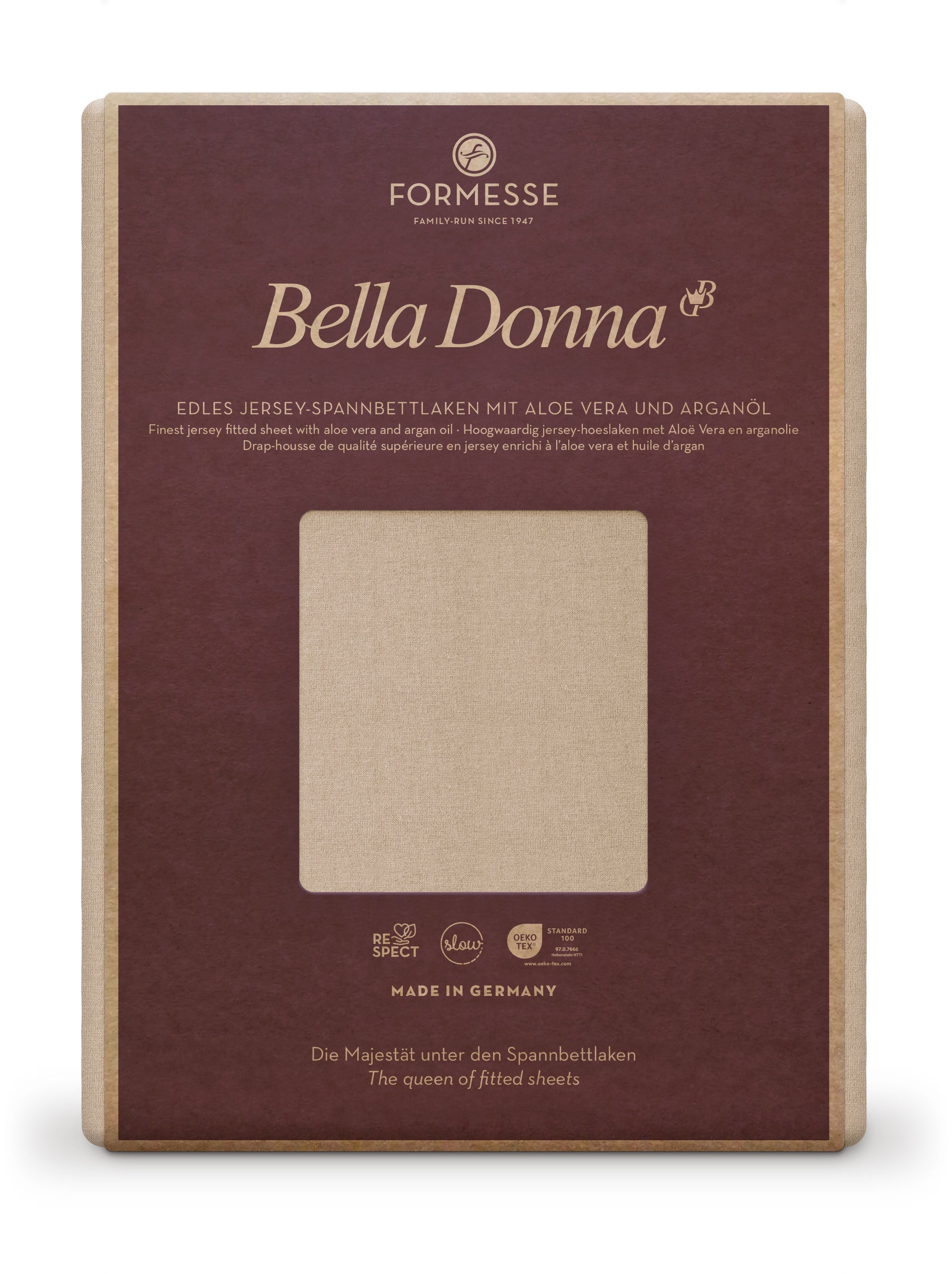 Bella Donna Jersey Spannbetttuch champignon