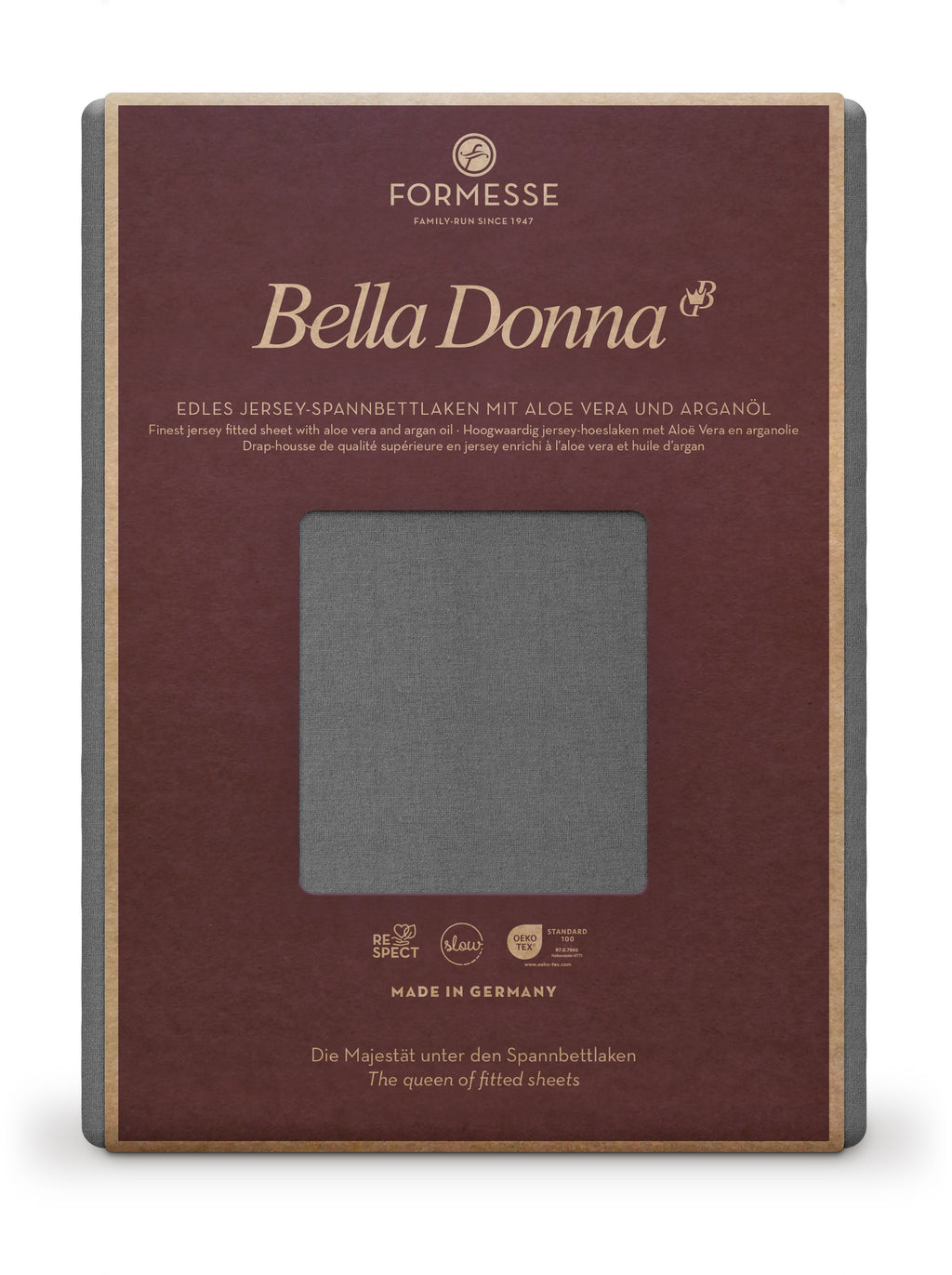 Bella Donna Jersey Spannbetttuch Packshot hellanthrazit